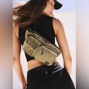 Free People Movement Olive Green Sling Bag